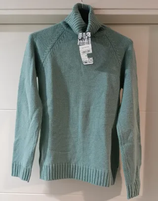 Jersey Yessica cuello alto verde M