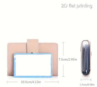 Porta documenti ecopelle nero