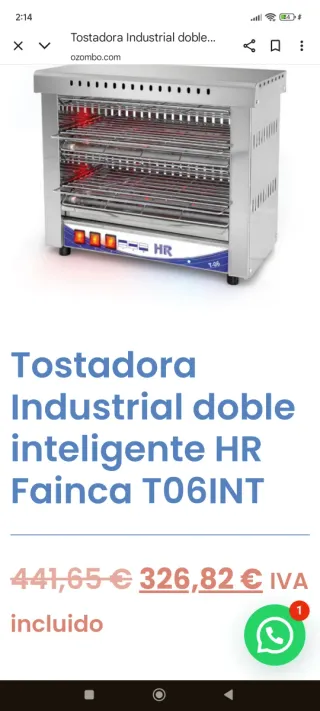 Tostadora Industrial HR-06SIN
