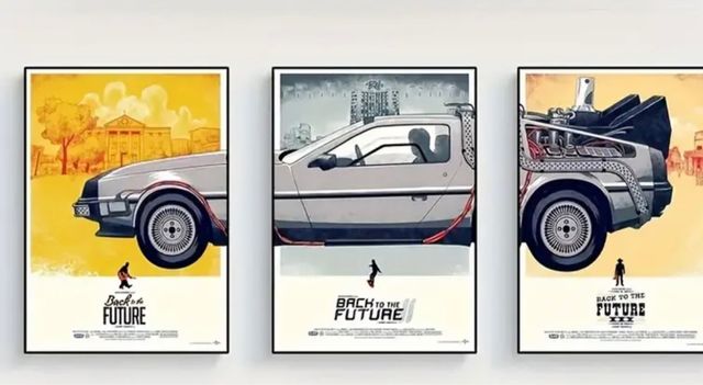 Tríptico Regreso al Futuro solo láminas