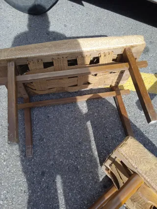 Juego de 3 escaladores/posapiés antiguos