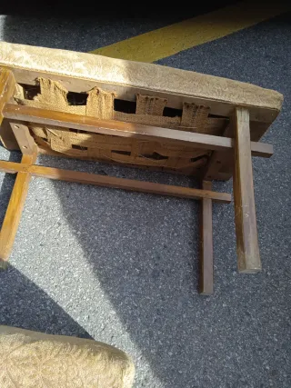 Juego de 3 escaladores/posapiés antiguos