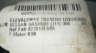 Nissan 250360 827014ea0a elevalunas qashqai ii 1.5