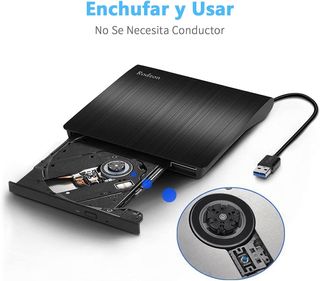 ✨ - Rodzon Grabadora Externa USB 3.0, Unidades Por