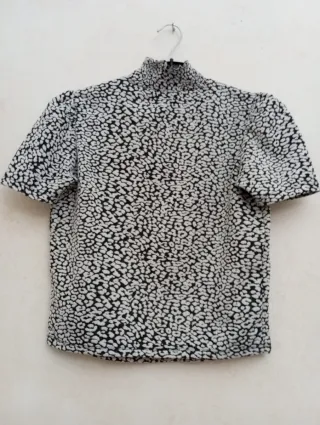 Camisa Zara Estampado Leopardo 