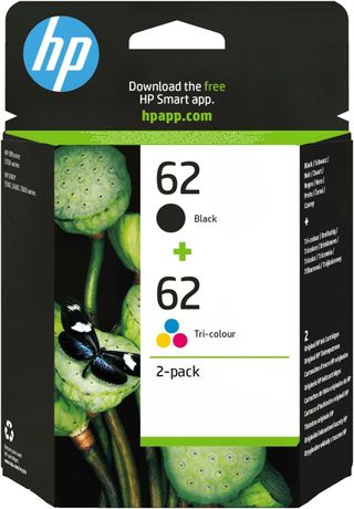 ✨ - HP 62 C2P04AE, Negro, Cartucho Original de Tin
