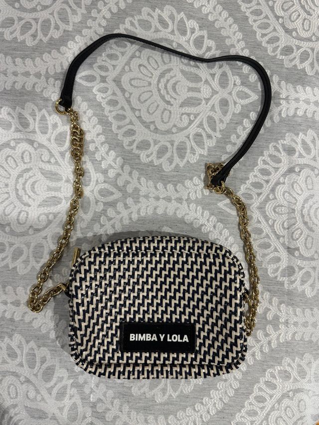 Bolso Bimba y Lola azul y blanco
