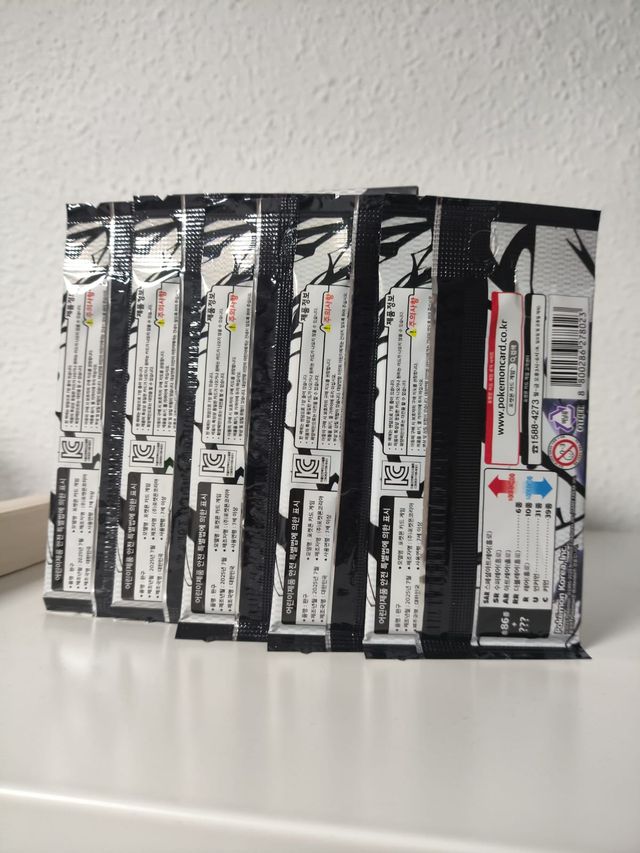 Lote 5 Sobres Pokémon Black Bolt kr