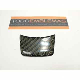Emblema logo volante audi carbono