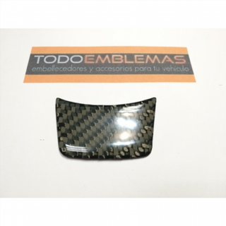 Emblema logo volante audi carbono