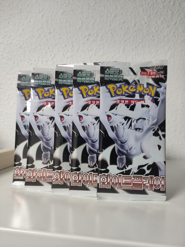 Lote 5 sobres Pokémon White Flare kr