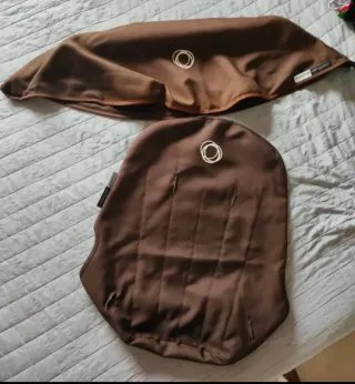 Capota y funda Bugaboo Camaleon marrones