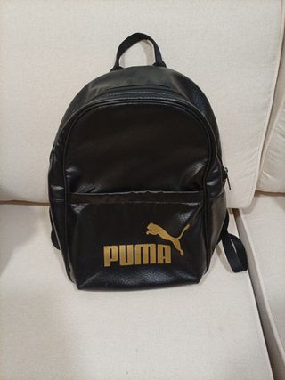 Mochila Puma Negra y Dorada