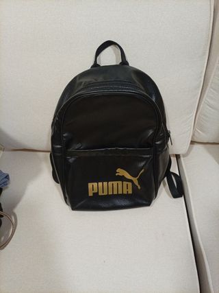 Mochila Puma Negra y Dorada
