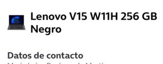 Portátil Lenovo Negro Casi Sin Uso