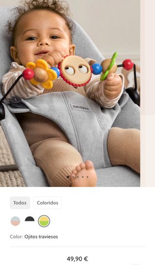 Hamaca BabyBjörn gris