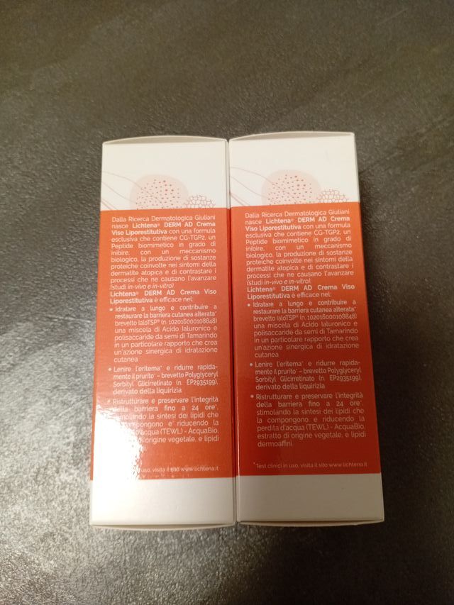 Lichtena DermAD Crema Viso 2x40ml
