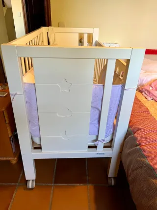 Cuna Micuna Madera Blanca