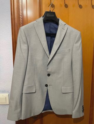 Traje Zara Man Tailoring Gris