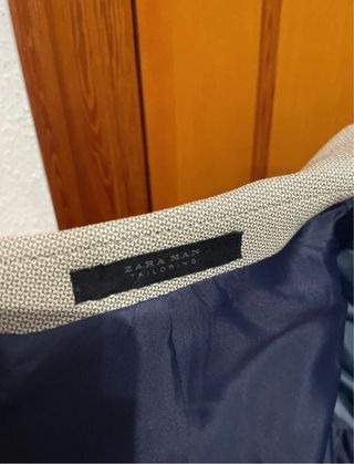 Traje Zara Man Tailoring Gris