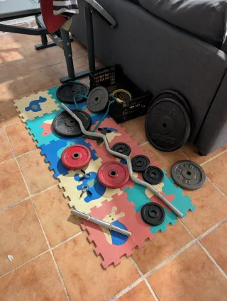 Banco Ejercicio, Mancuernas, Discos y Bandas