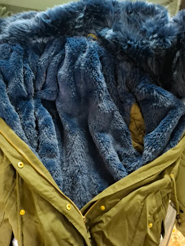 Parka donna con pelliccia taglia S