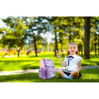 Mochila de unicornio para niñas, mochila para niños, mochila de unicornio lindo, morado