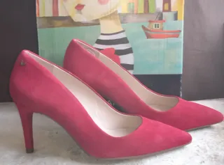 Zapatos de tacón rojos Martenelli