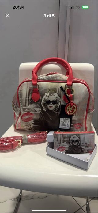 Borsa Marilyn Monroe con portafoglio