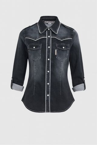 HPreppy Nueva con etiqueta camisa denim T. S