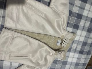 Chaqueta borreguillo beige mujer Talla XS