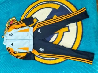 Chándal Real Madrid Adidas Azul Naranja