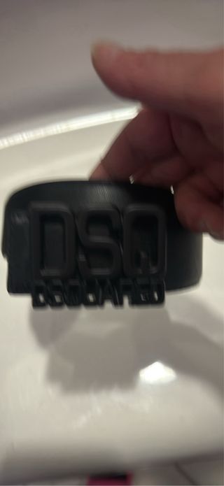Cintura nera con fibbia logo