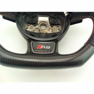 Emblema logo volante audi rs carbono