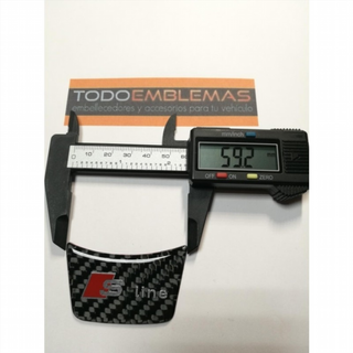 Emblema logo volante audi rs carbono