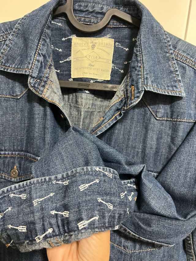 Camisa vaquera Brotes chico talla 14