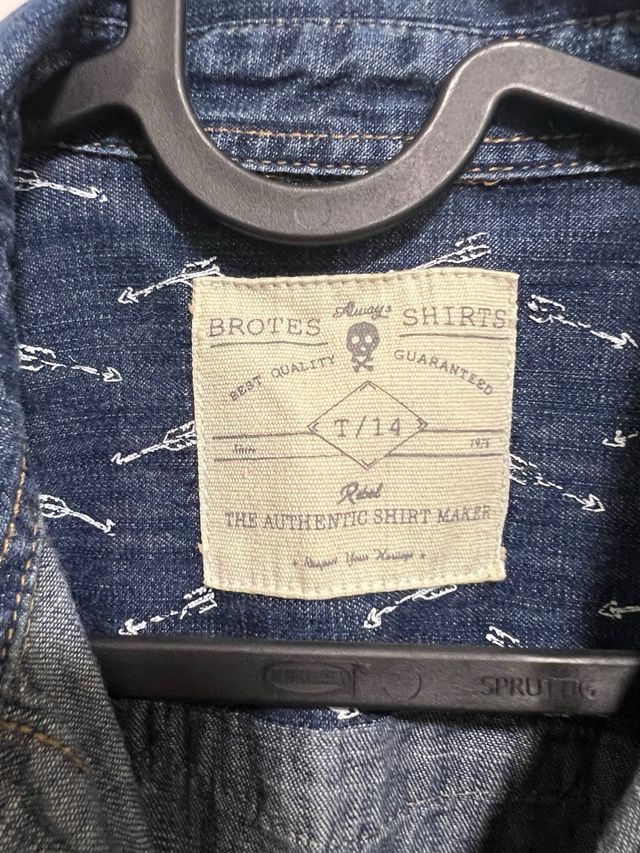 Camisa vaquera Brotes chico talla 14