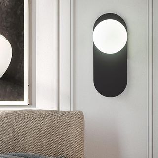 ZTTECH Aplique Pared Globo Vidrio Satinado 120mm