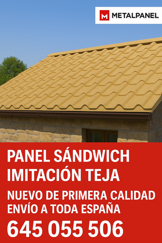 Panel Sándwich Imitación Teja