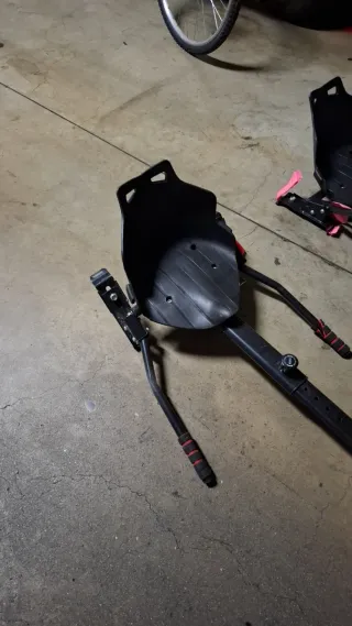 Patinete de Drift Negro con Ruedas Rosas