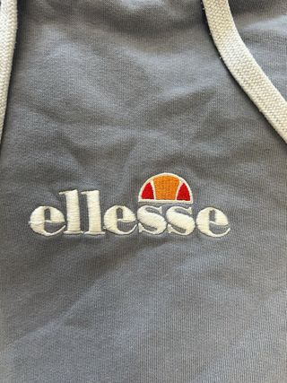 Felpa Ellesse Grigio/Azzurro con Logo
