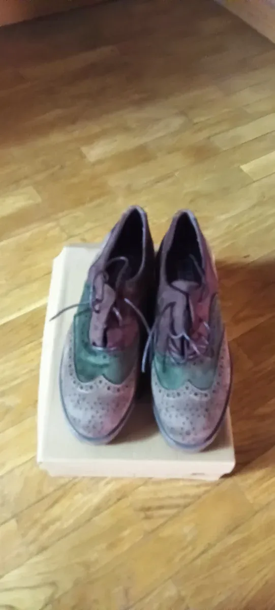 Zapatos mujer cómodos marrones y verdes