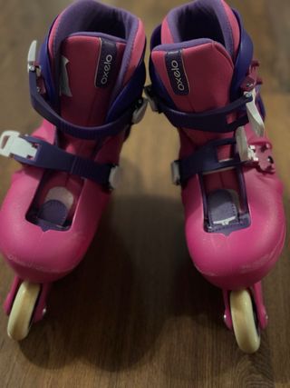 Patines en línea Oxelo rosas y morados