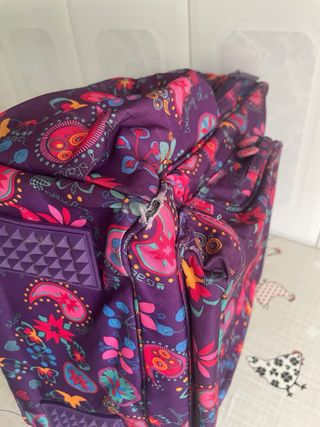 Mochila escolar Gabol morada estampada
