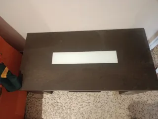 Mesa de centro madera y cristal