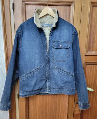 Cazadora Vaquera Hombre Azul