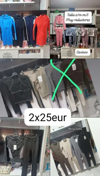 Conjuntos deportivos mujer 2x25€