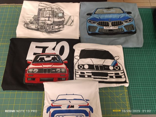 T-shirt personalizzate ricamate