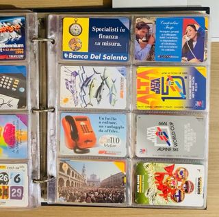 Lotto 340 schede telefoniche usate Telecom