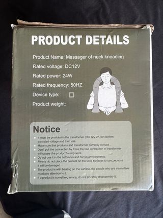 Massaggiatore collo impastante